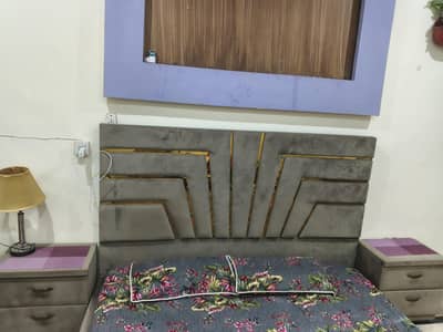 beautiful Full bed Set Gray  colour  with Metrus