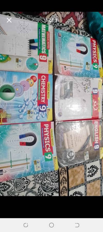 Unique 9 classUrdu, Mathematics, Chemistry, English, Physics k 2 Notes