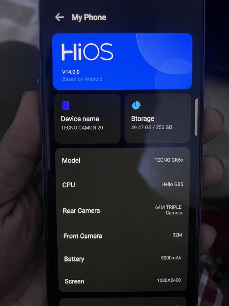 Tecno CAMON 20 0