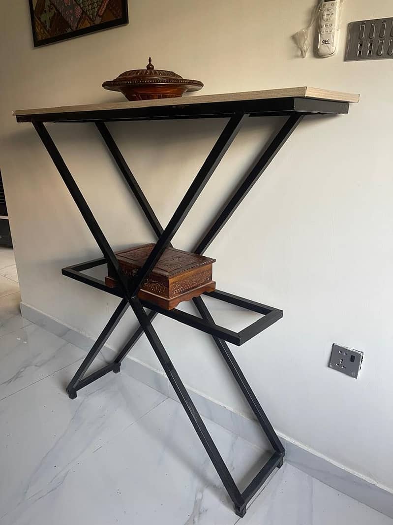 Modern X-Frame Console Table 1