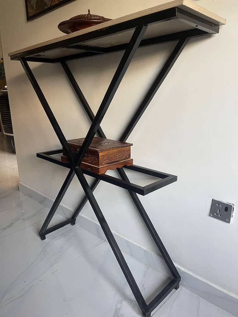 Modern X-Frame Console Table 2