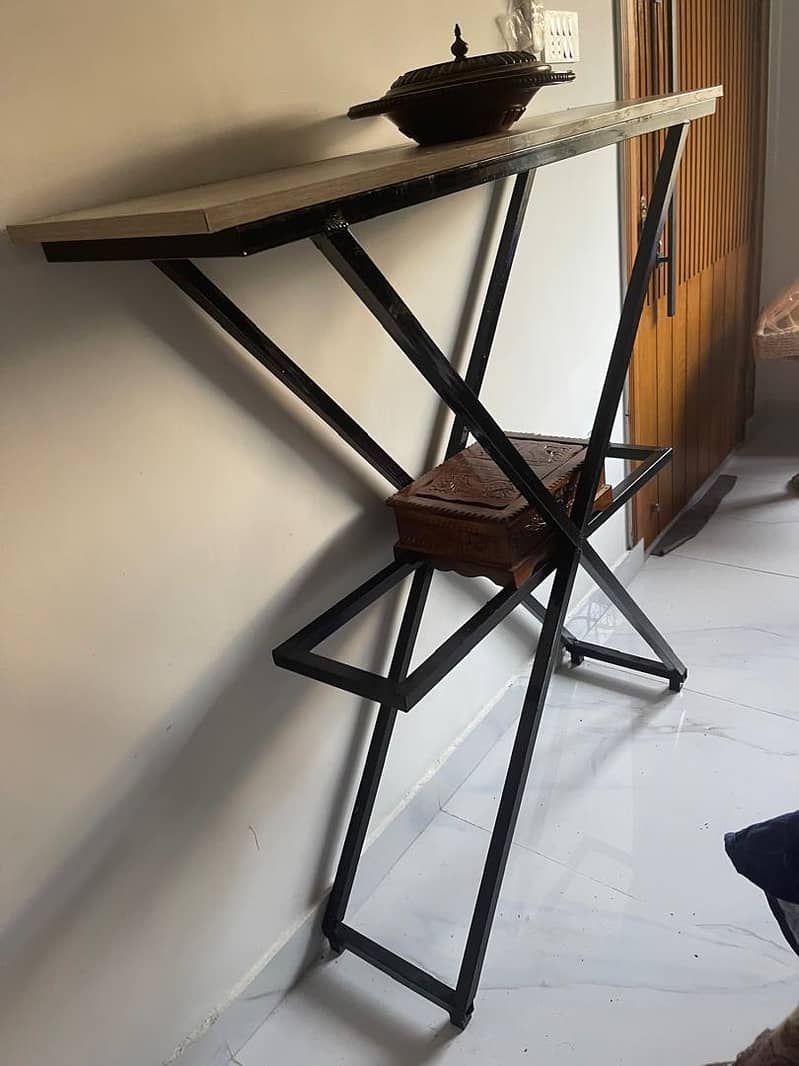 Modern X-Frame Console Table 6