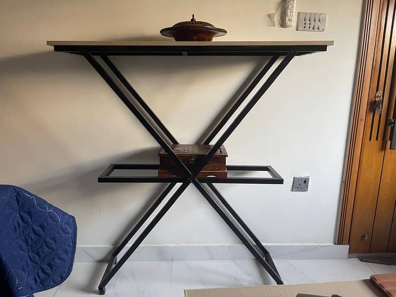 Modern X-Frame Console Table 7