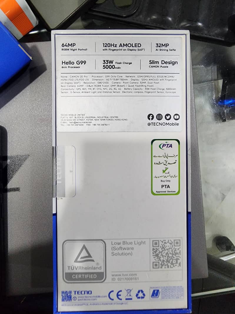 Tecno CAMON 20 Pro 4