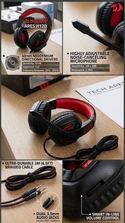 red dragon headphones noise cancellation and sound quality very good