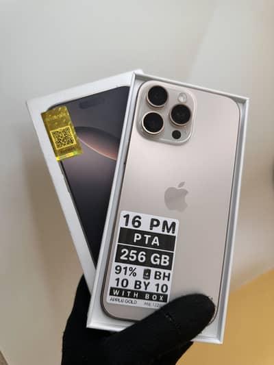 Apple iPhone 16 Pro Max 256 GB Dual Sim PTA APPROVED 91% Battery