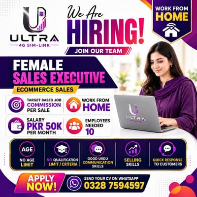Female Sales Executive | Work From Home