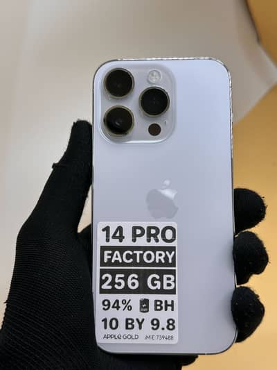 Apple iPhone 14 Pro 256 GB 94% Battery Health 10 by 9.5