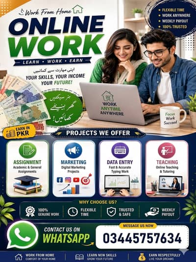 assignment writing, data entry, marketing, teaching