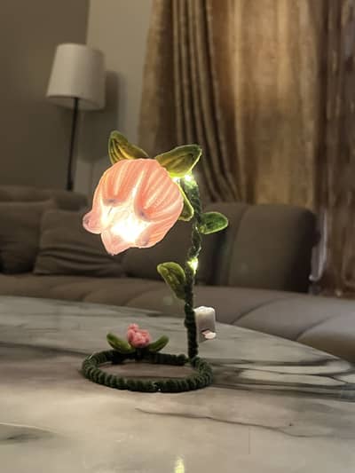 Fairycore whimsical warm light flower lamp for side tabes decoration