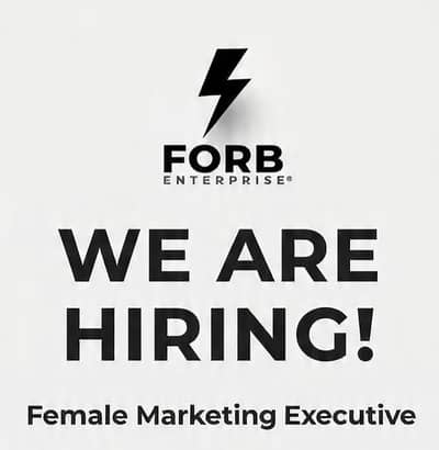We are Hiring Female Marketing Executive
