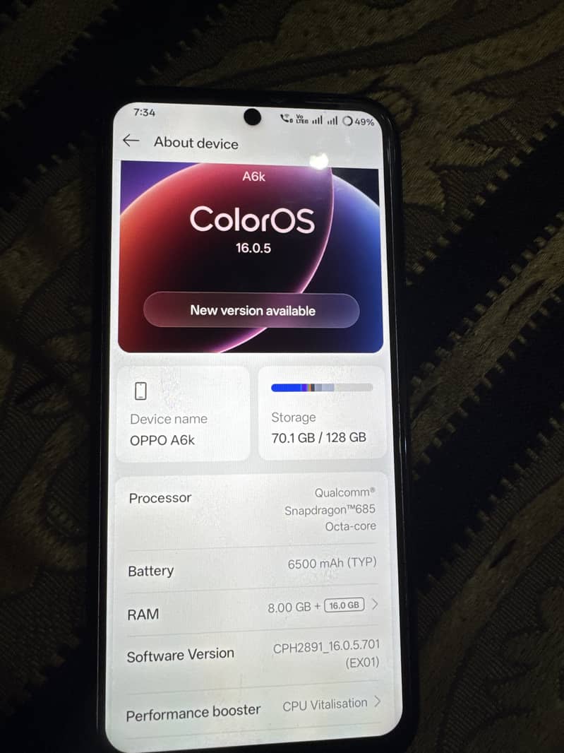 OPPO A6k 5