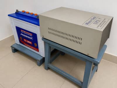 Micro Tech 1200W UPS + Phoenix TX-1800 185Ah Battery – Complete Setup