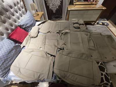 selling carolla altis 2024 special edition seat cover beige color