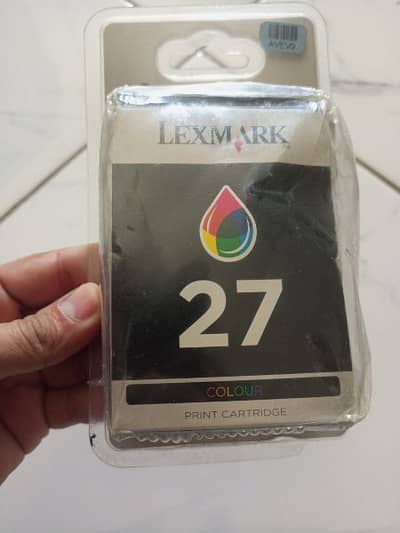 lexmark 27 printer ink orignal box packet