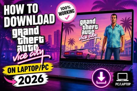 GTA VICE CITY PC/LAPTOP GAME INSTALL KRWAYE ALL OVER PAKISTAN 1OO%TSTD