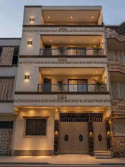 House ground plus 3 West open excellent new condition north karachi sector 11E