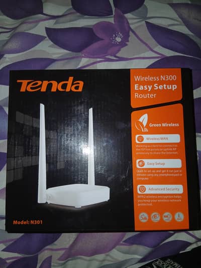 tenda wireless n 300 easy setup router ( n301)