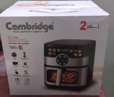 Cambridge AF20 Digital Air Fryer 9.2L with Clear View Window