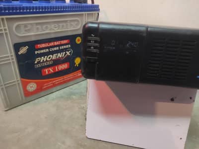 Phoenix battery tublar 1000 + Ecostar inverter ups working fine