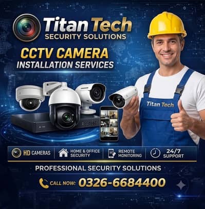 Titan Tech CCTV Cameras Installation Service/ CCTV Setup Service