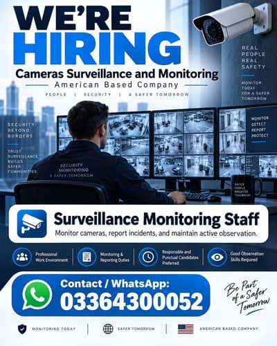 Need male staff