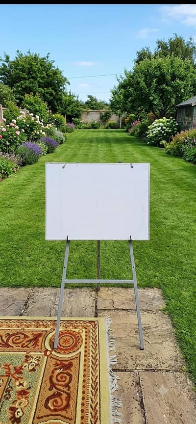 white board / black board with iron Stand
