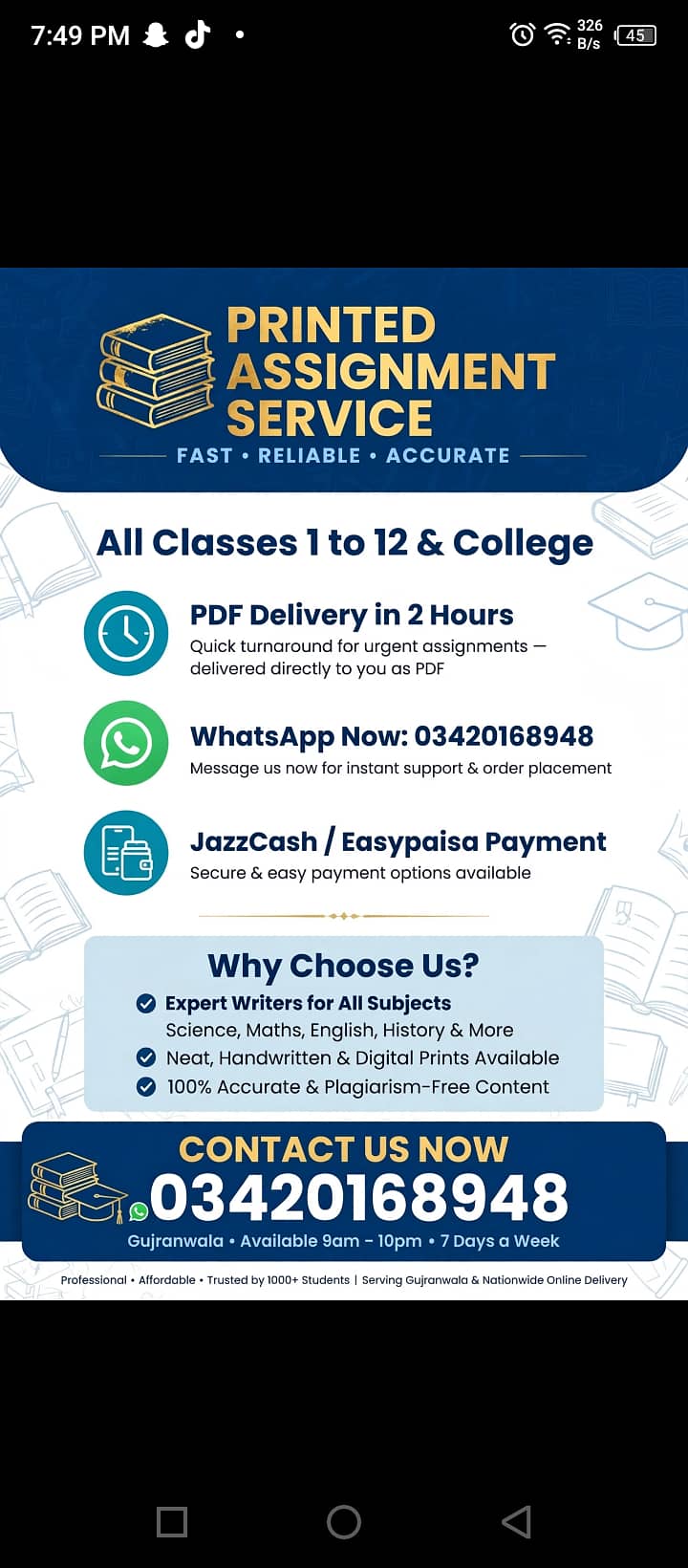 All classes assignment available here 2