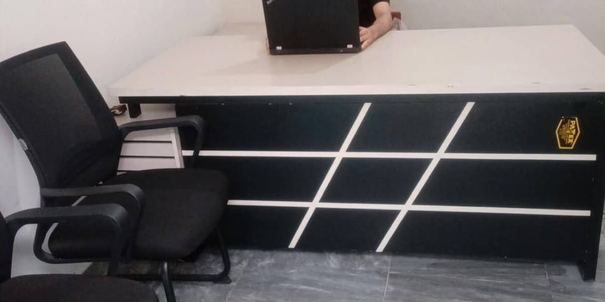 Big size L shape office table 4