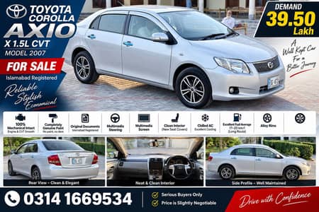 Toyota Corolla Axio 2007