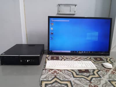 Complete setup computer with led, keyboard and mouse and HP pc