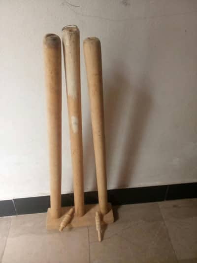 Wooden wicket with stand