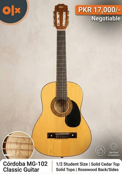 Córdoba MG-102 1/2 Size Classical Guitar (Nylon String)