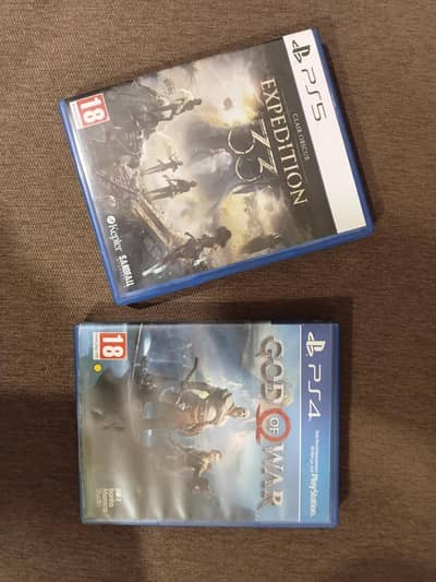expedition 33 ps5 and god of war ps4