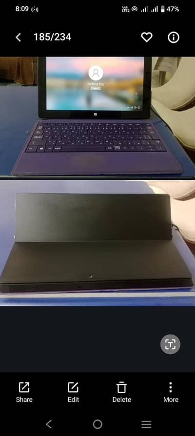 Microsoft Surface pro Core i5 4th generation Touch & Type