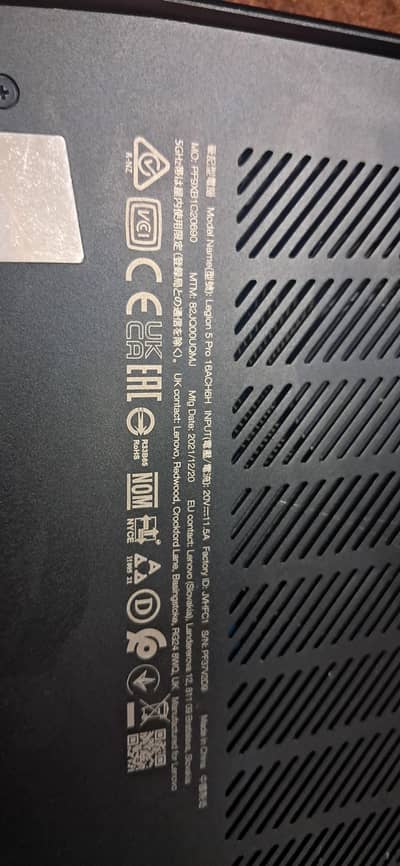 Lenovo Logion 5 Pro Amd Ryzen 7 5800h with Rtx 3060 6gb laptop Gpu