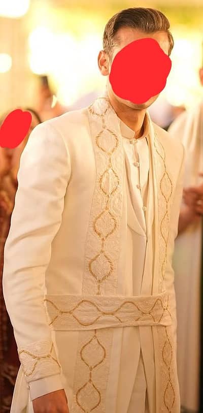 Beautiful designer sherwani for sale. made very precisely.