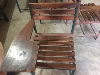 School Desks & Chairs – Wooden – Good Condition | Abbottabad