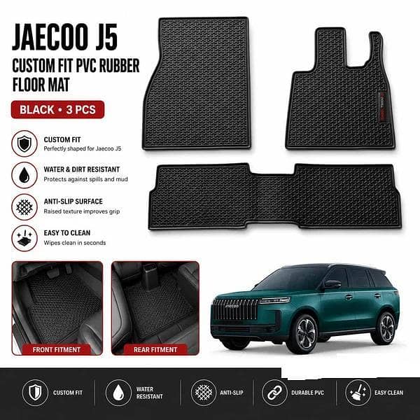 Latex Rubber Mat for Jaecoo J5 2025–2026