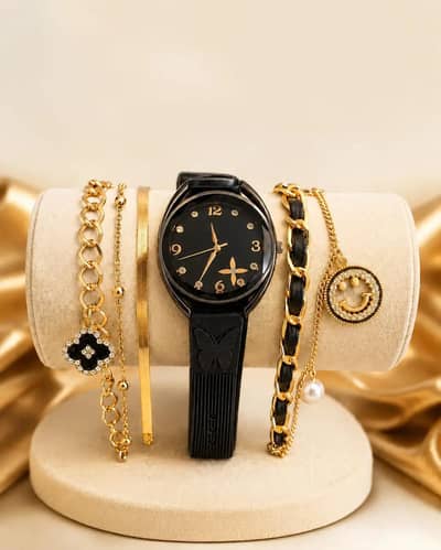 3 pieces modern design gold plated artificial stones chain bracelet