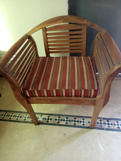 wooden sofa