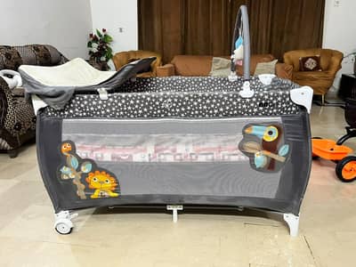 BB Go baby coat imported for sale in excellent condition with mattress