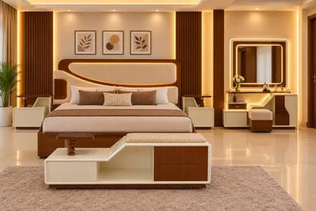 bed/ double bed / wooden bed /king size bed/ poshish bed