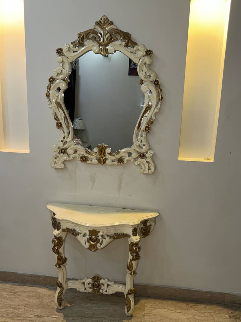 Bed bedside table, dressing table with mattress laps 2