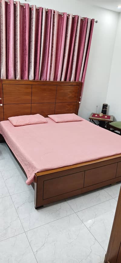 Bed without mattress