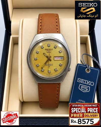 Seiko 5 Citizen Orient Automatic Pre-Owned watch Japan 03161737353