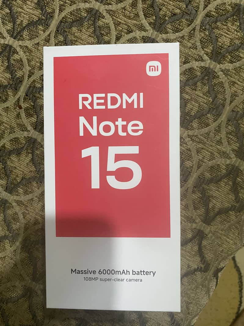 Xiaomi Redmi Note 15 6