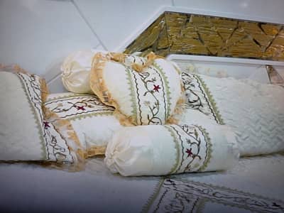 bridal bedsheet set with comforter