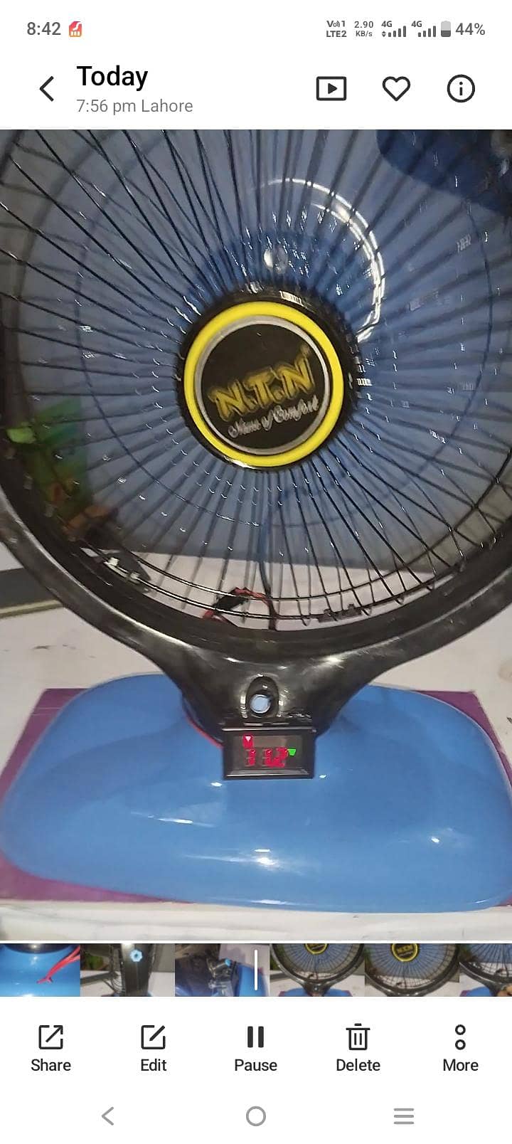 Automatic charging fan 1