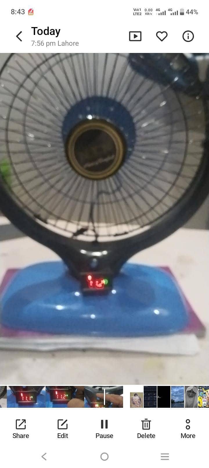 Automatic charging fan 7